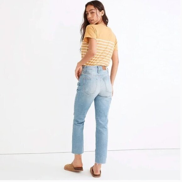 Madewell The Curvy Perfect Vintage Jean Distressed Light Wash size 29 - Picture 2 of 12